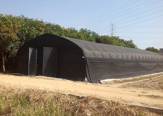 Buy Temperature Control Outdoor Mushroom Greenhouse Pest Prevention With Film Shade Net online manufacture