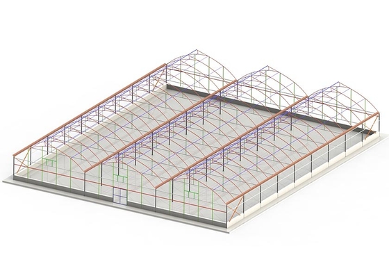 kopen Gegalvaniseerde stalen raam Plastic film kas voor groentenbouw online manufacture