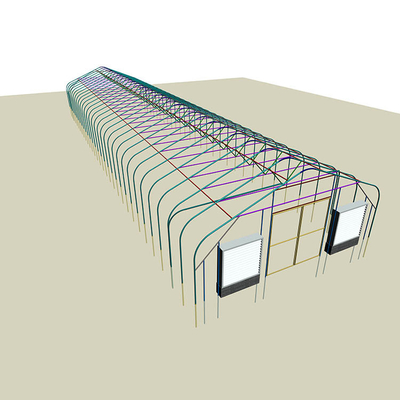Buy Light Deprivation Plastic Covered Blackout Greenhouse For USA With 4-5.5 Meter Roof Height online manufacture