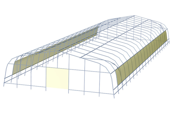 Tubi galvanizzati a serra UV stabilizzati con una sola fascia
